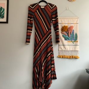 colorful anthropologie dress